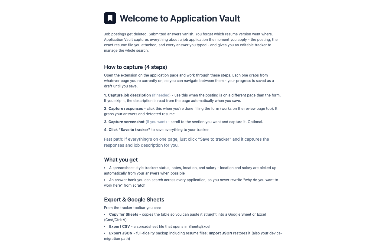 Application Vault product screenshot