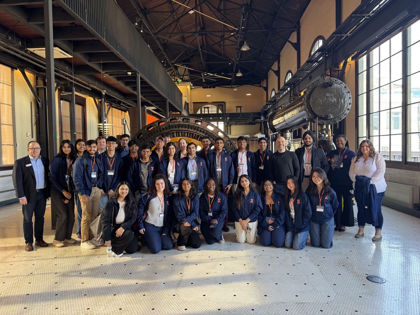 SVEW trip photo, talk with a YC partner